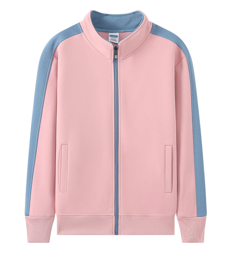 加厚摇粒绒拼色立领卫衣YGDD719YZ